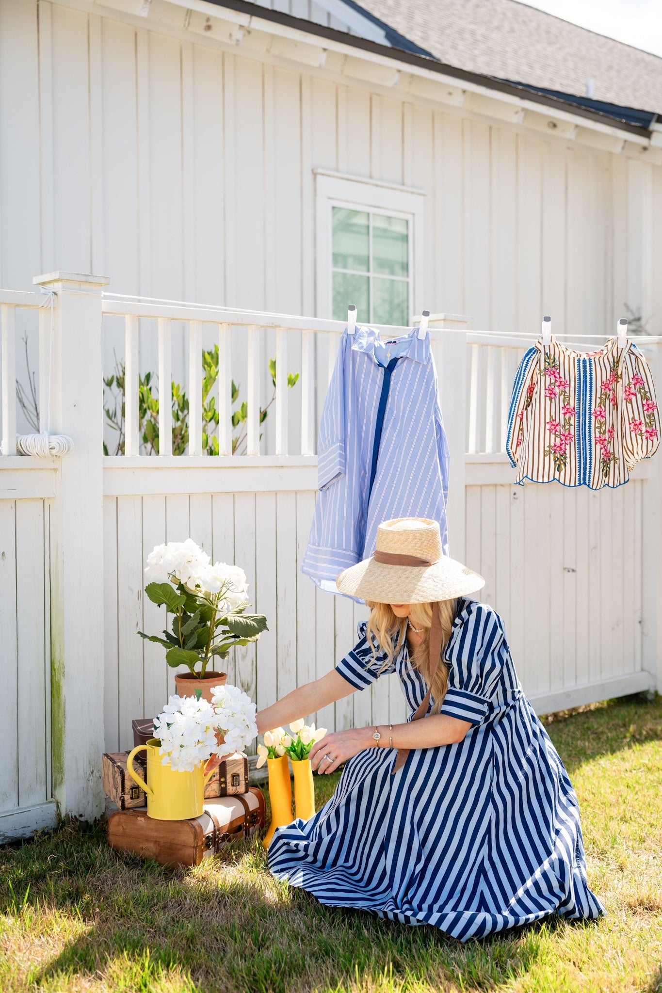 MARINA ROW MIDI DRESS