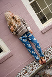 WILDFLOWER DENIM PANTS