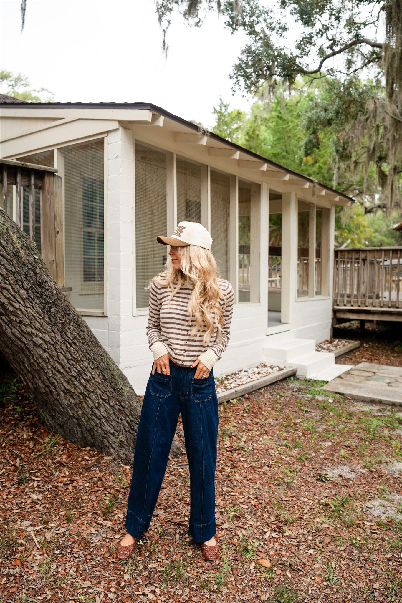 GOLDIE BROWN SUEDE TRUCKER HAT