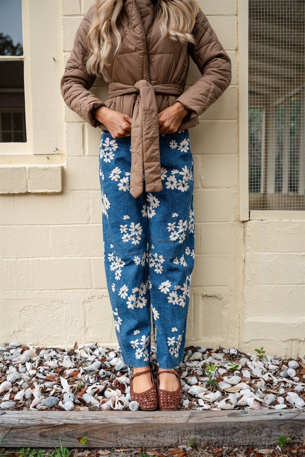 WILDFLOWER DENIM PANTS