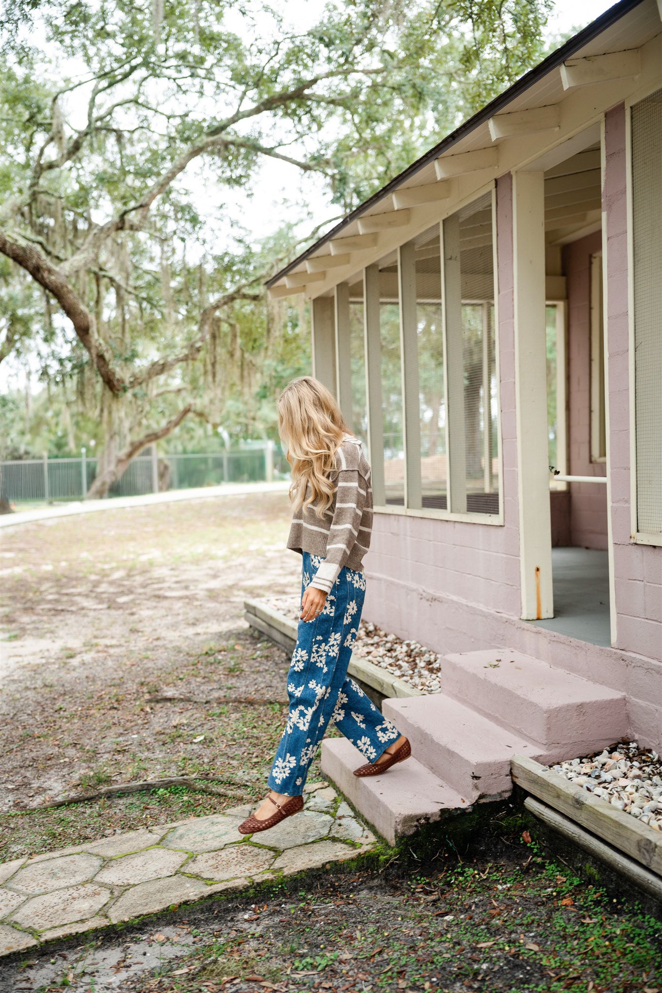 WILDFLOWER DENIM PANTS