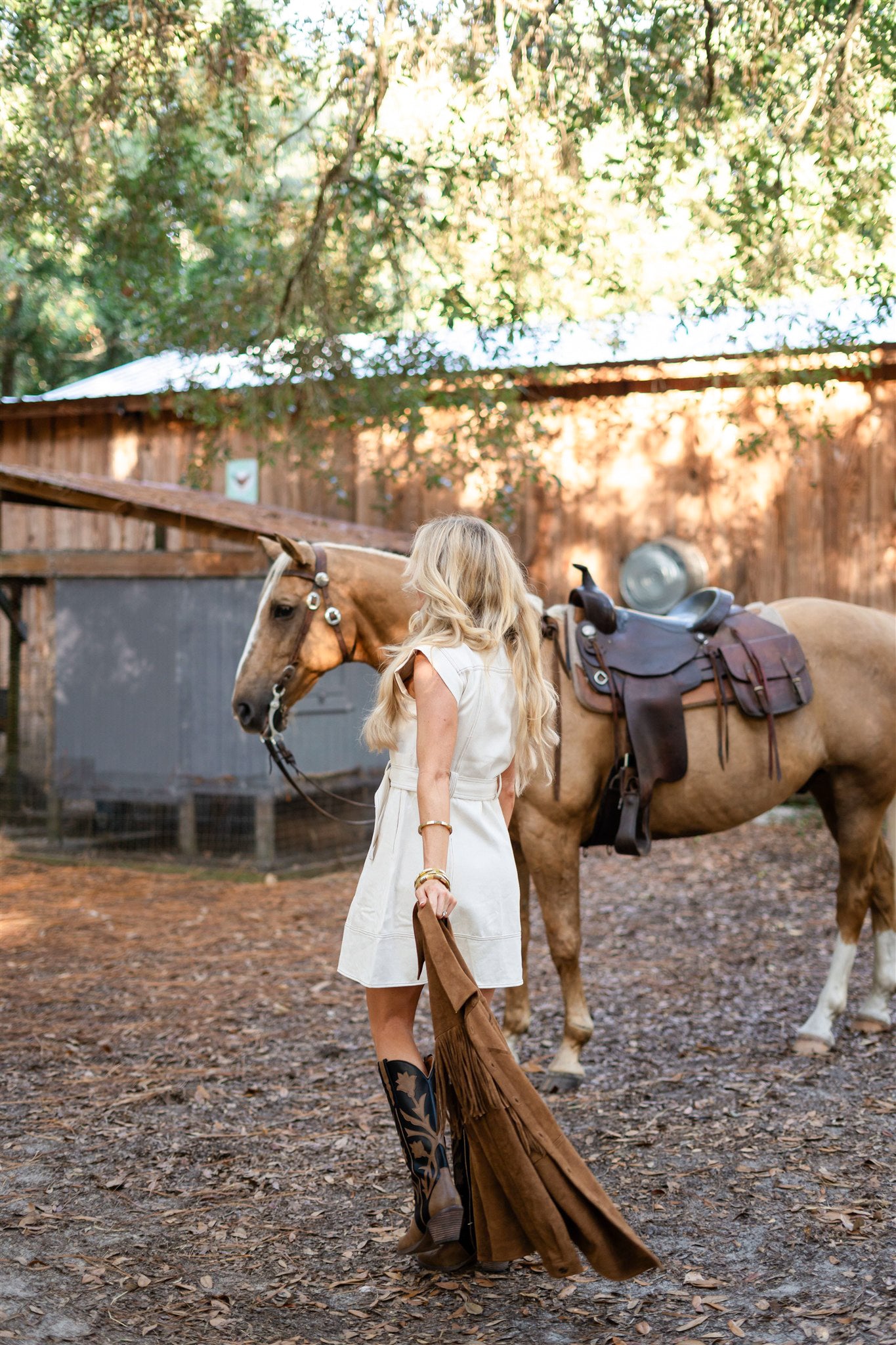 ELISE SELF-BELT DRESS