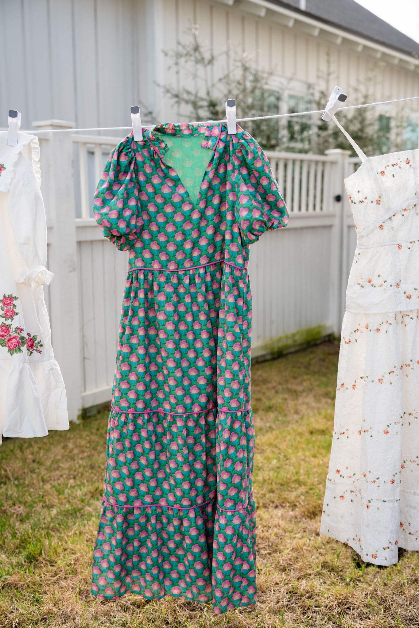EVERBLOSSOM TIERED DRESS