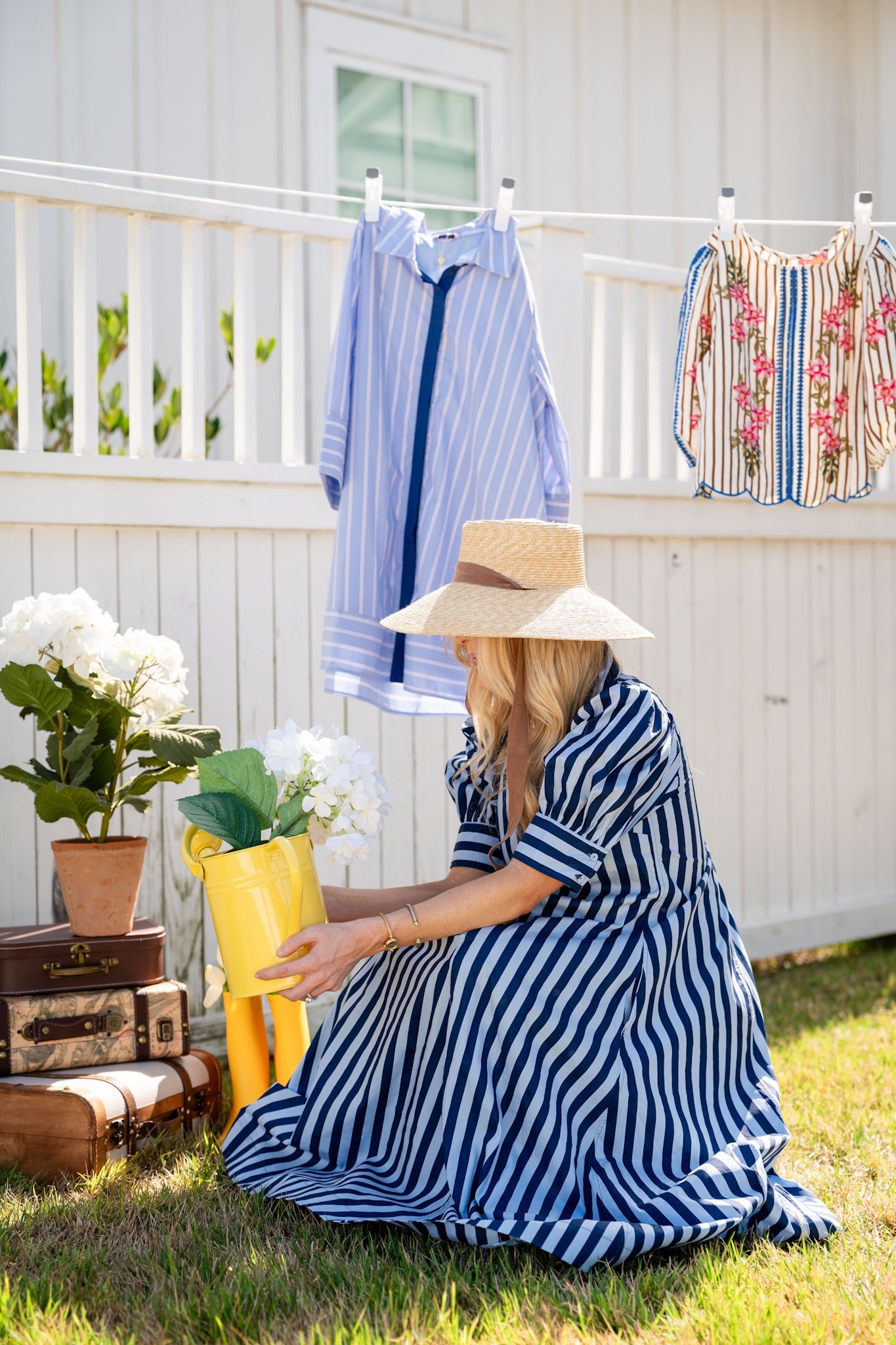 MARINA ROW MIDI DRESS