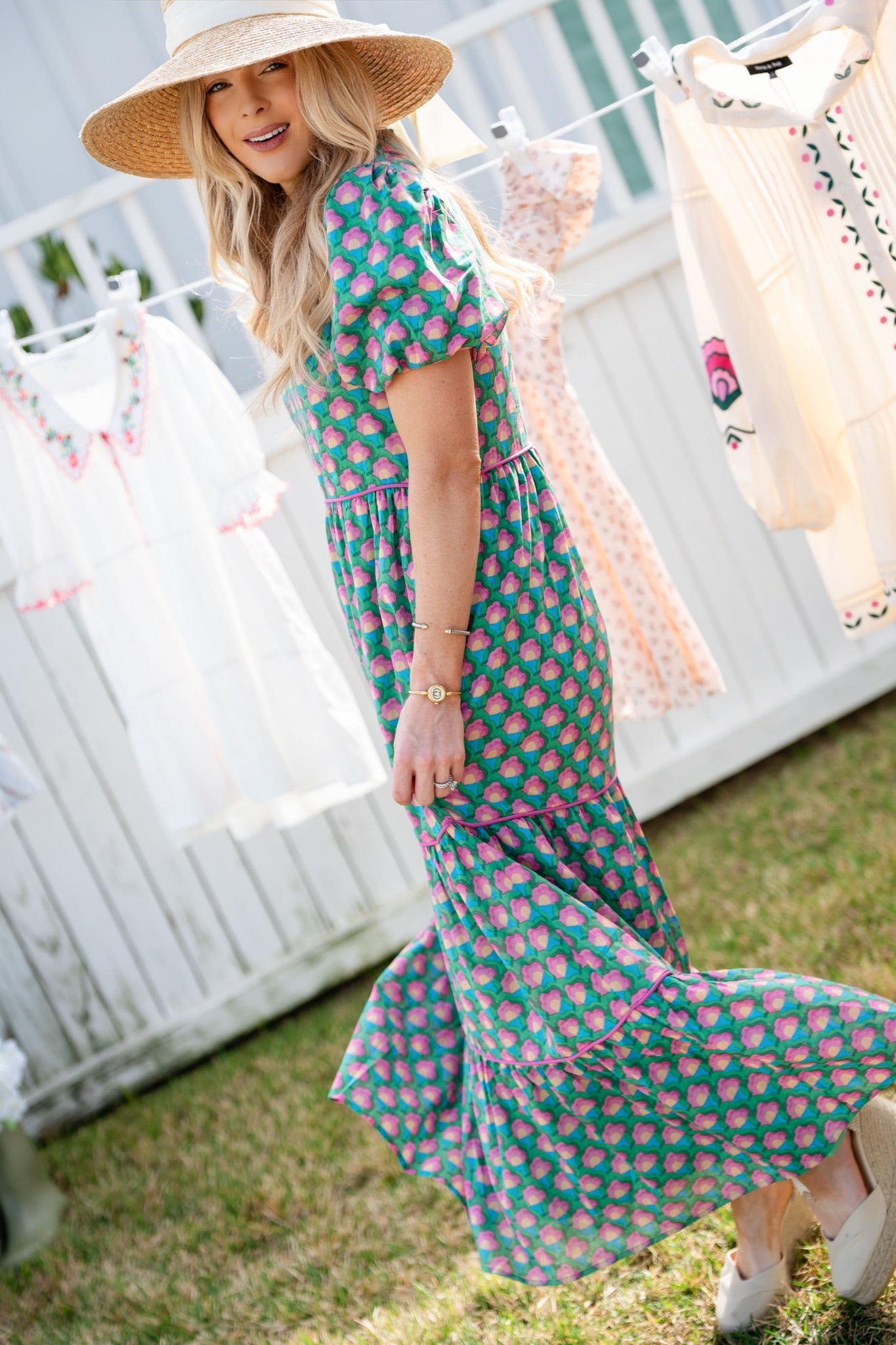 EVERBLOSSOM TIERED DRESS