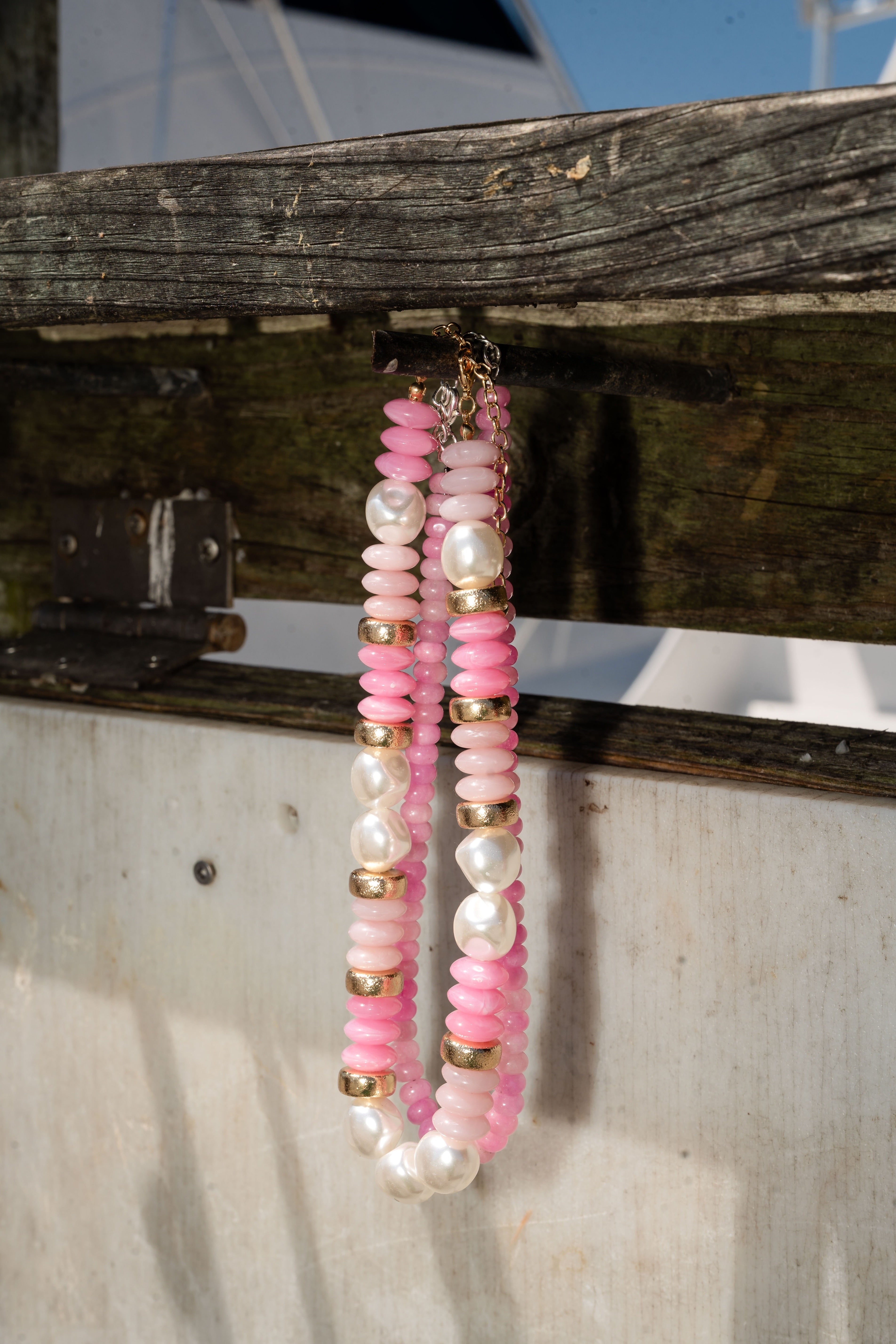 PINK SAND PEARL NECKLACE
