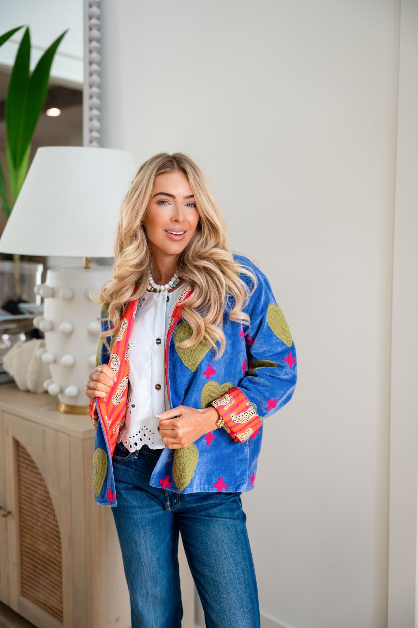 HEART AND CROSS REVERSIBLE JACKET