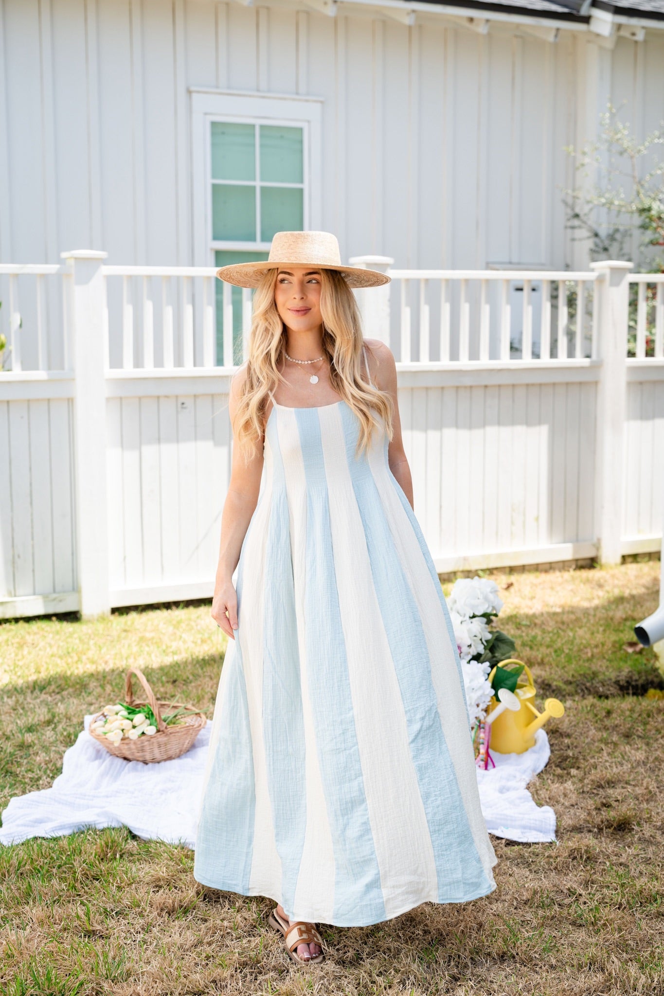 THE SEASIDE STRIPE MAXI