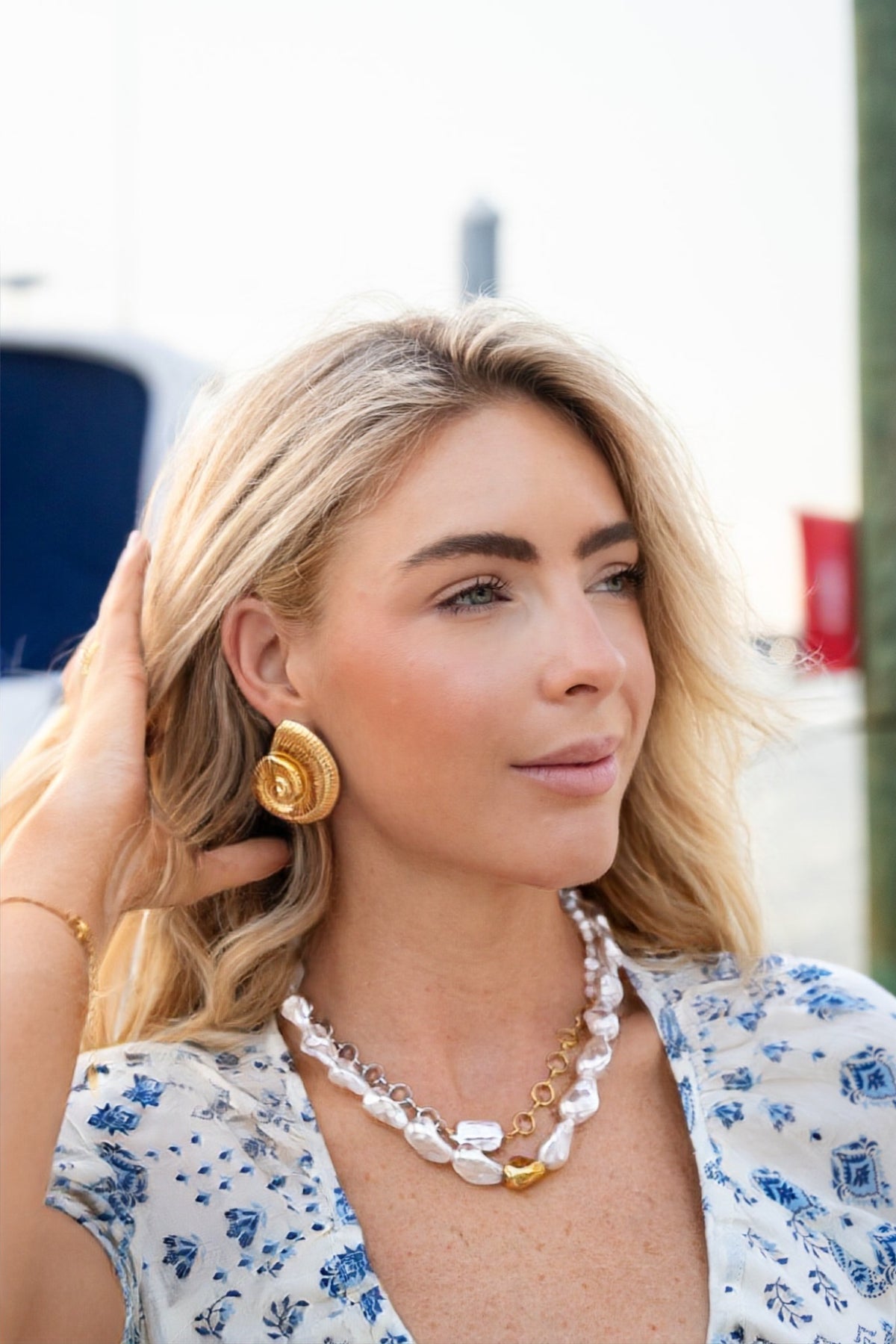 LARGE SHELL EARRINGS