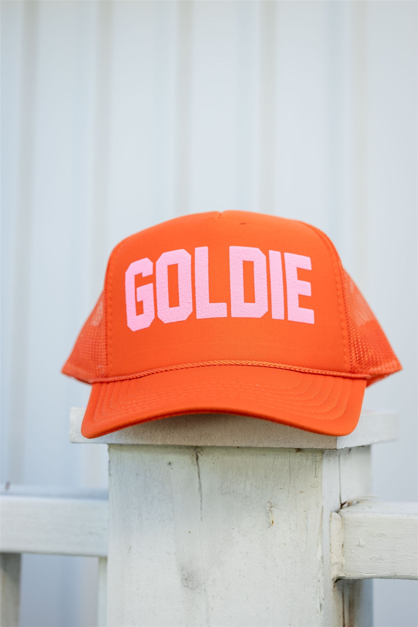CRIMSON PINK TRUCKER HAT