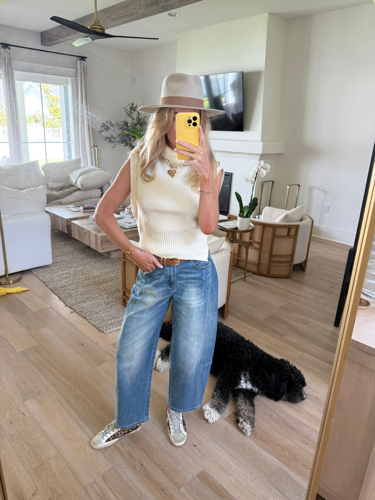 BARREL DENIM JEANS