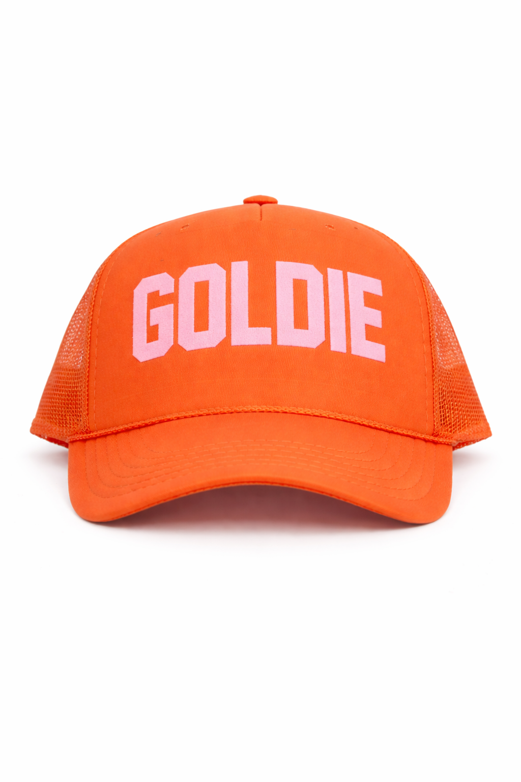 CRIMSON PINK TRUCKER HAT