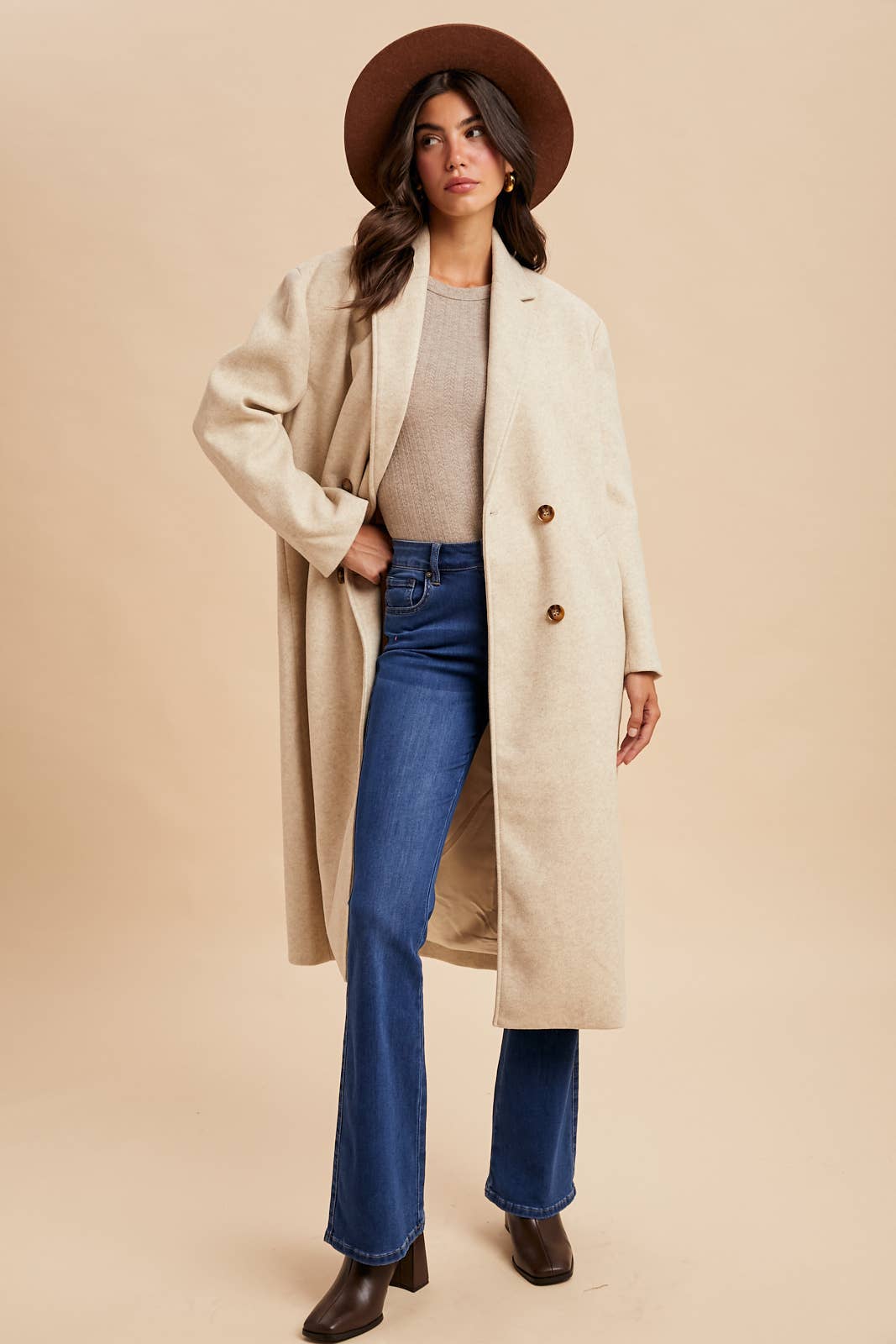 FELTED TRENCH COAT