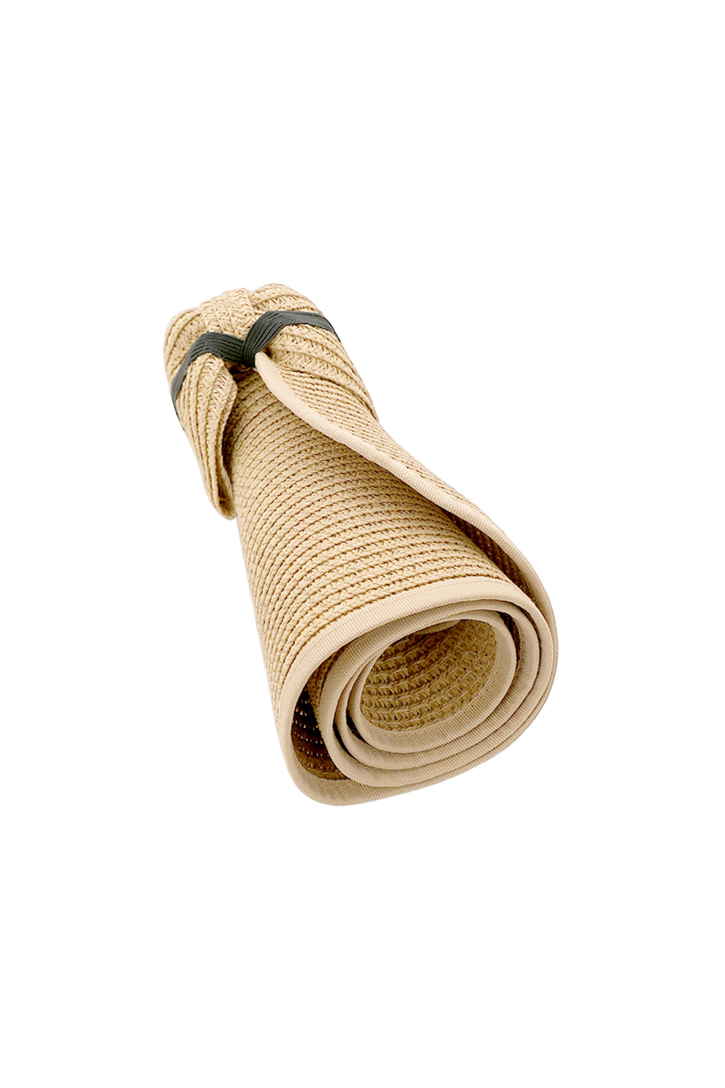 UPCYCLED LOUIS VUITTON ROLLABLE STRAW VISOR