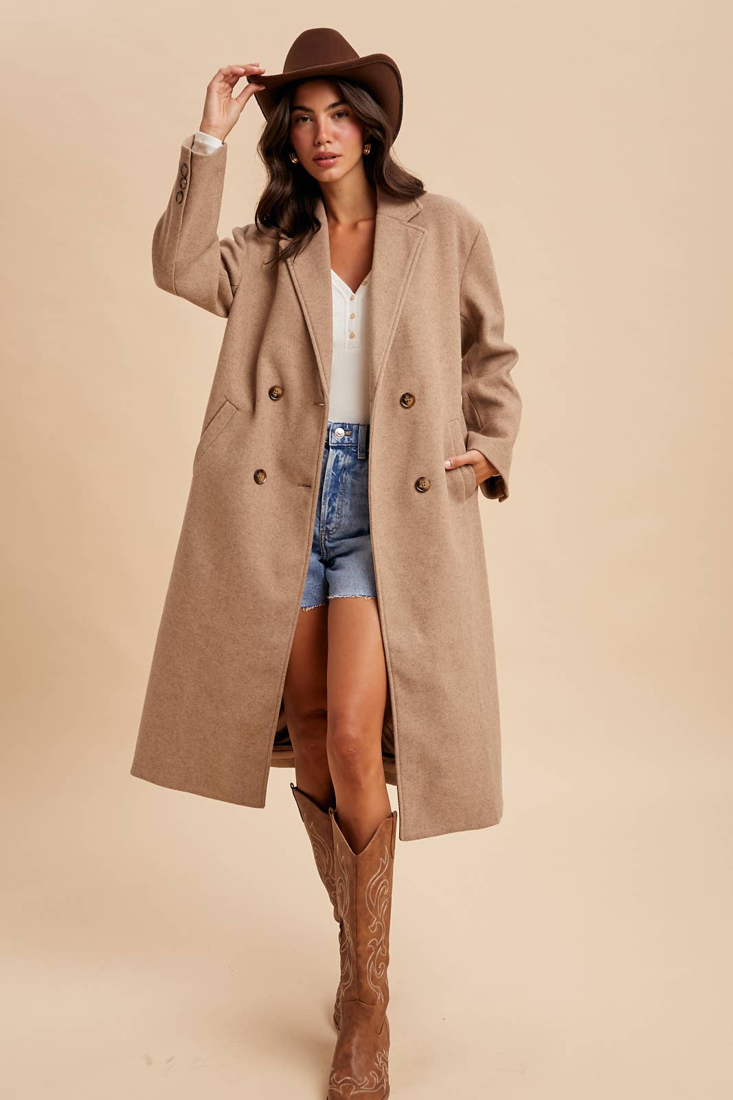 FELTED TRENCH COAT