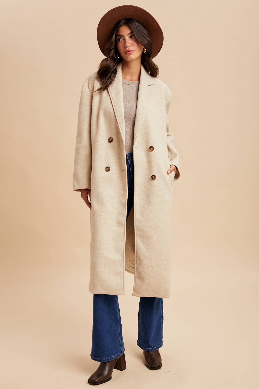 FELTED TRENCH COAT
