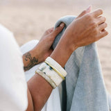 NATURAL HORN BANGLE SET