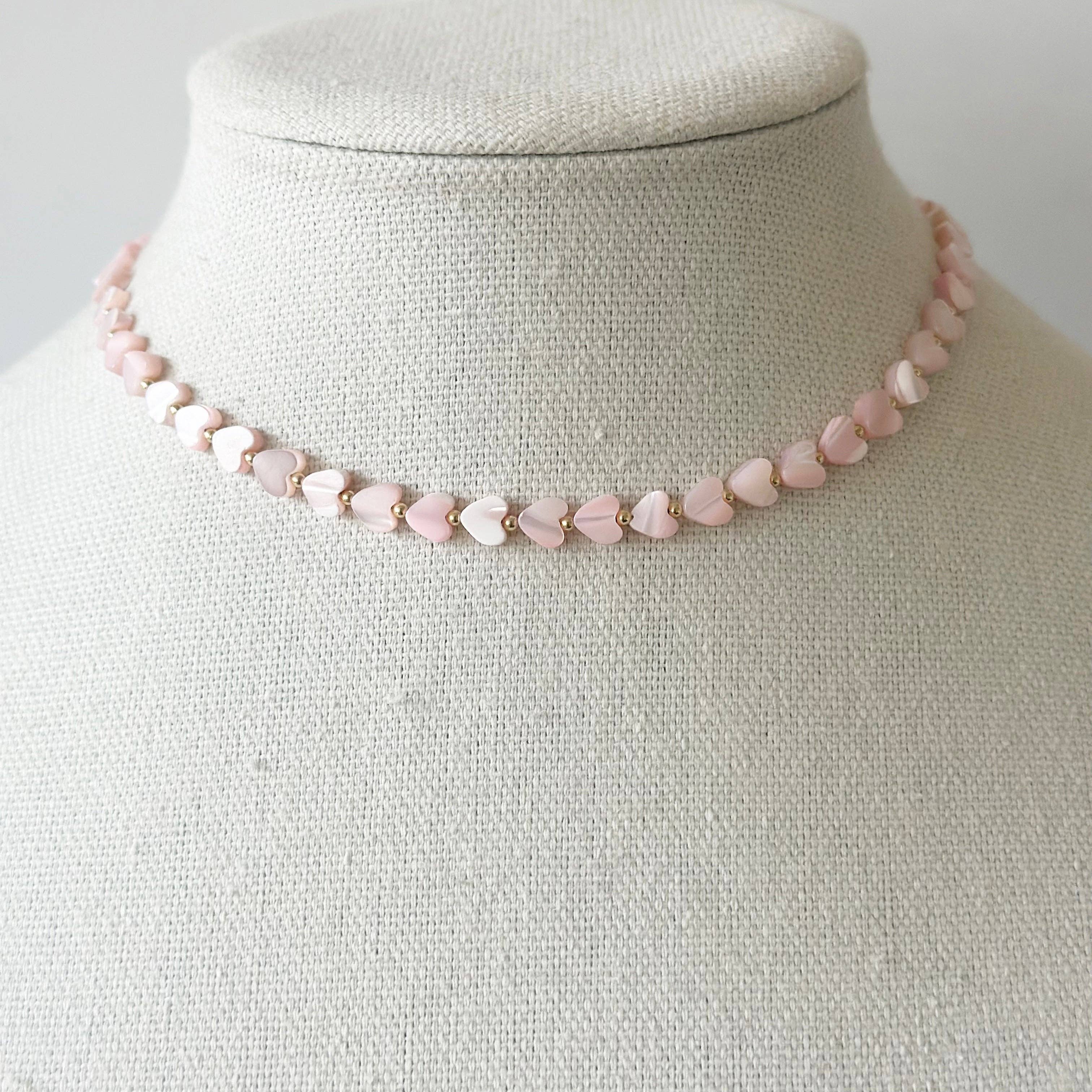 BLUSH HEART NECKLACE