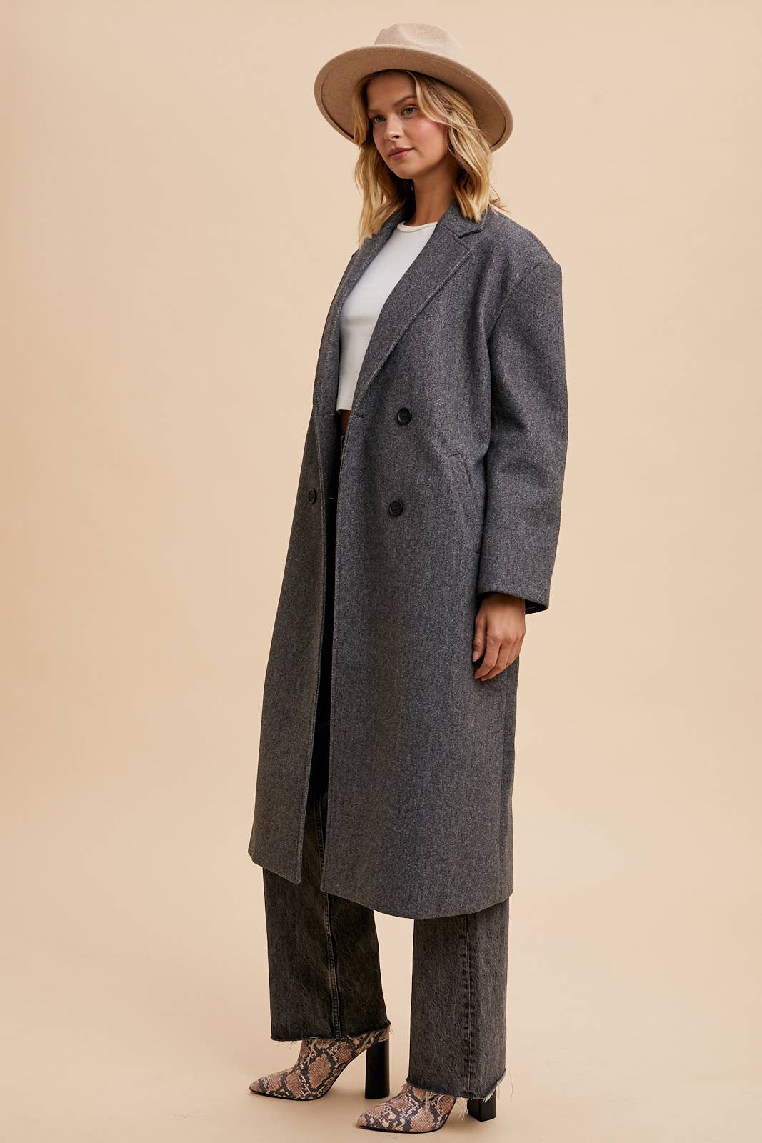 FELTED TRENCH COAT