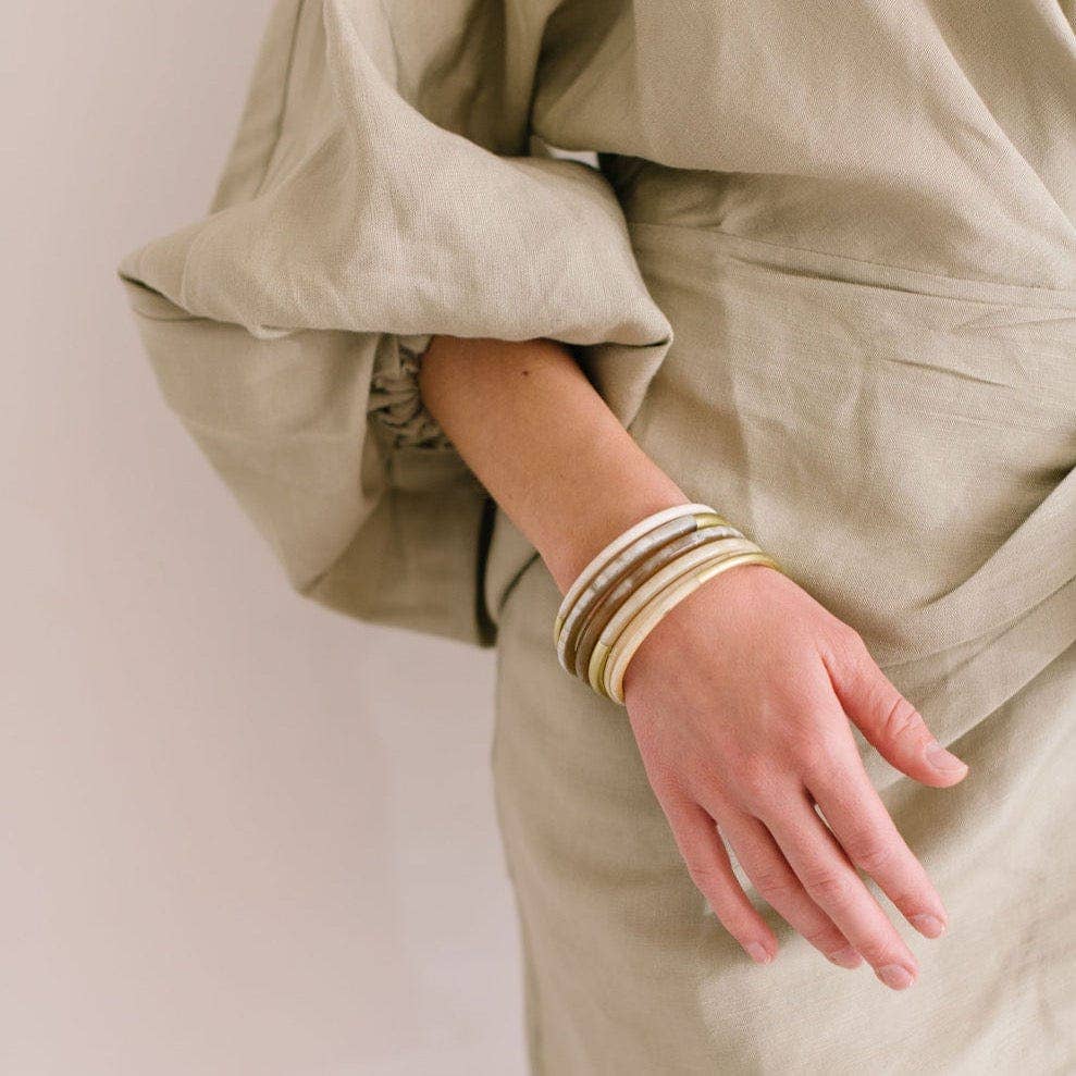 METALLIC GOLD BANGLE SET