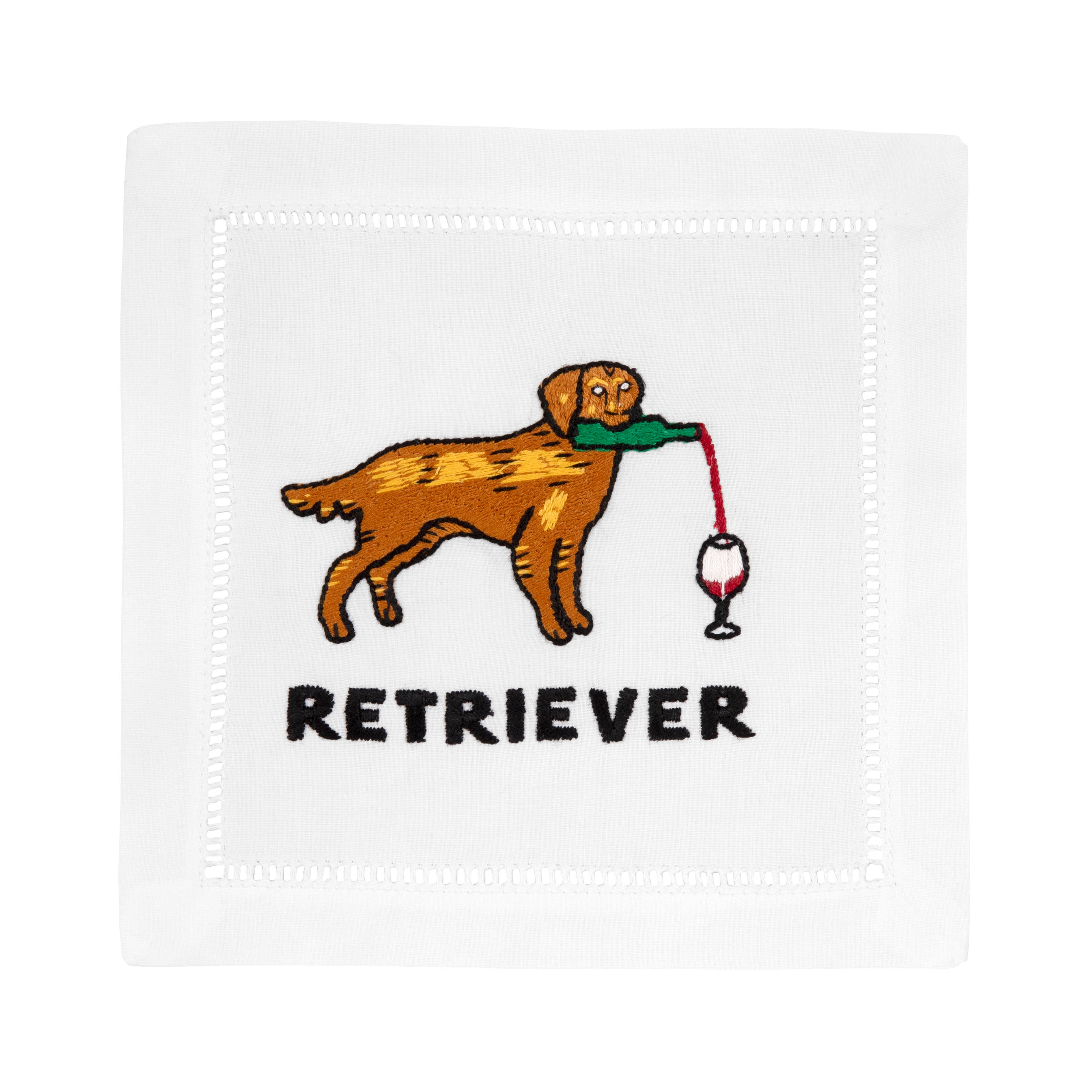 GOLDEN RETRIEVER COCKTAIL NAPKIN